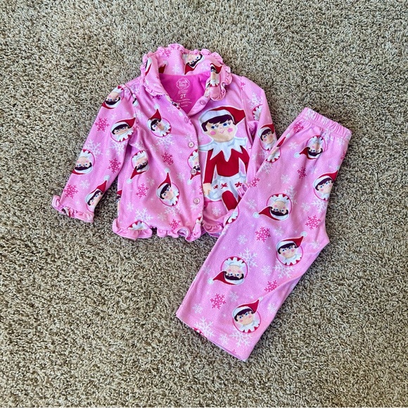 Pink Elf on the Shelf Toddler Pajamas - Picture 4 of 4
